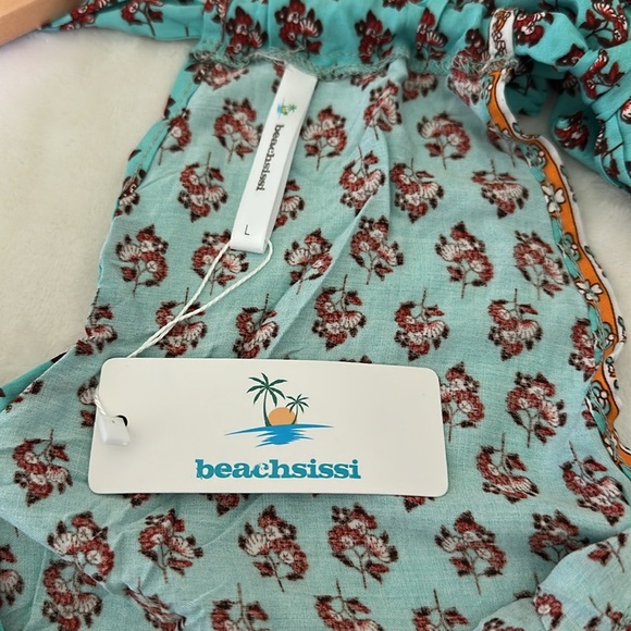 Beachsissi Floral Print Dress Swim Cover Up NWT - Picture 4 of 9